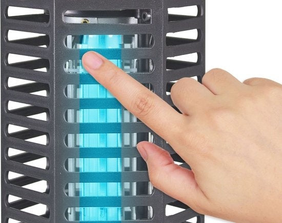 Perel - Elektrische Insectenverdelger - 4W - 9,4x9,4x25 cm - Zwart