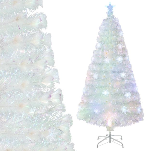 Coast Kerstboom - LED - Glasvezel - Incl. L-gecertificeerde Adapter - 180x79cm - Wit