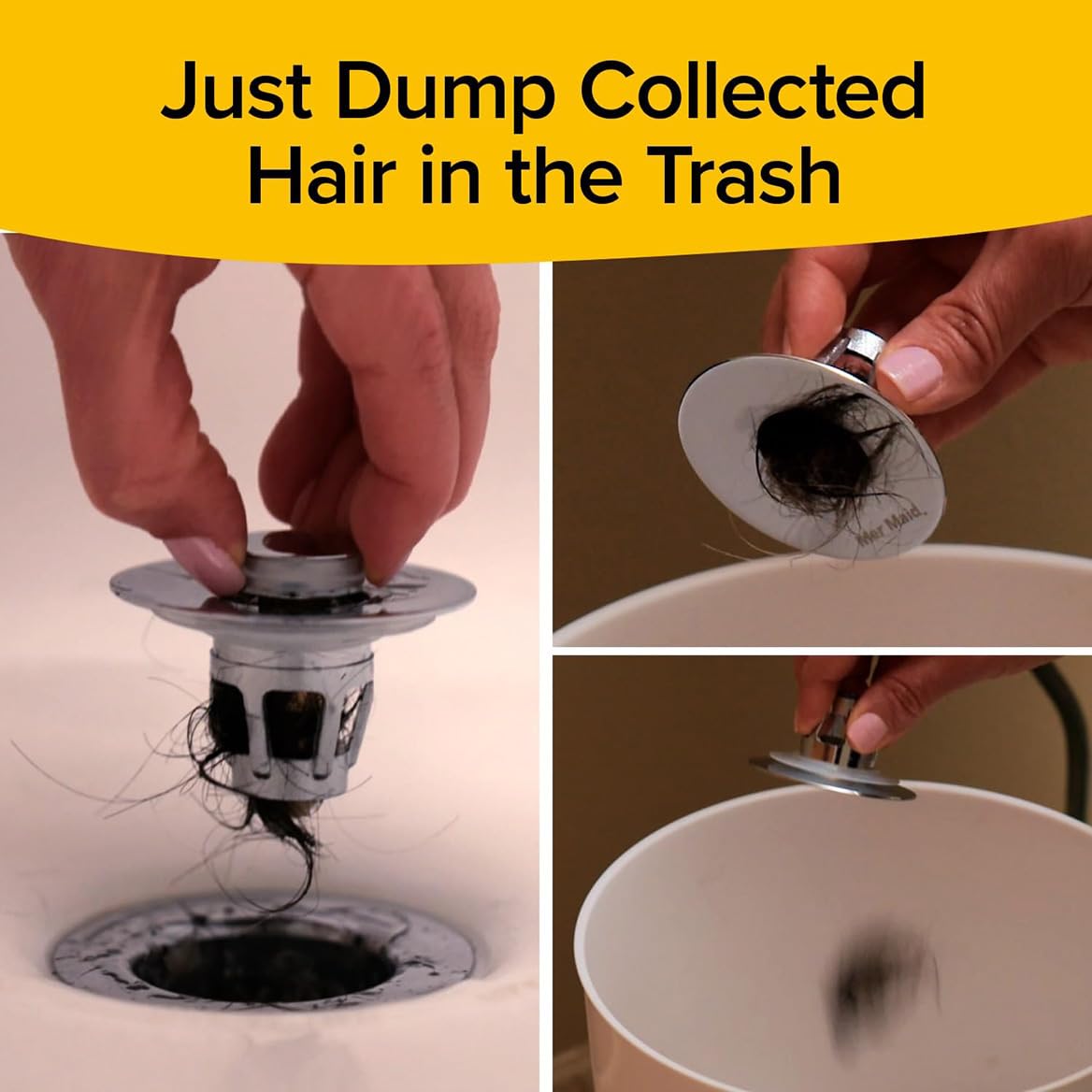 Mer-Maid Drain Magic Afvoerstopper - Chroom/Messing