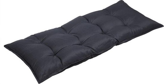 Bankkussen 110x45x8cm Viscose Binnen Buitenkussen Tuinkussen Zitkussen Antraciet