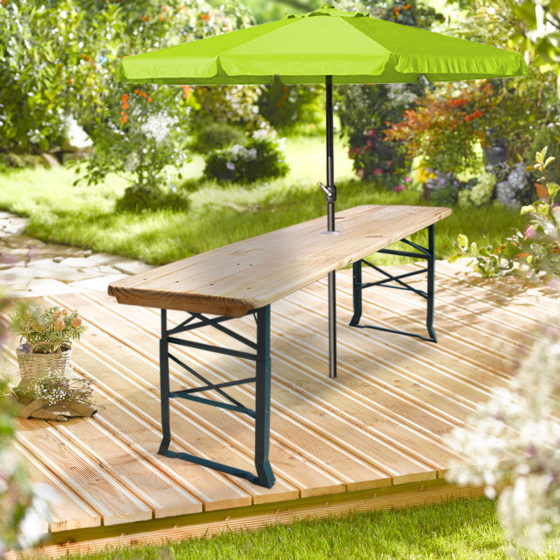Deuba Houten Tafel Vouwbaar & Hoogte Verstelbaar 170x50x75cm Bruin