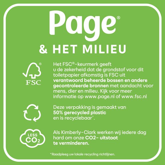 Page® toiletpapier - Kussenzacht wc papier - 42 rollen - Ultiem comfort - Voordeelverpakking