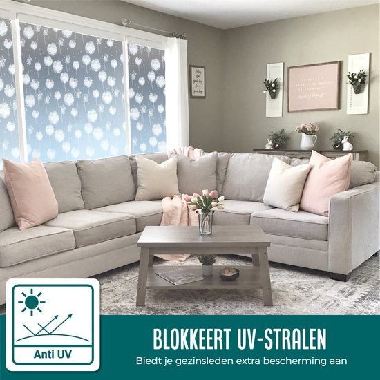 Homewell® Raamfolie HR++ 60x200 - Isolerend & Zonwerend - Anti inkijk - Statisch - Paardenpol