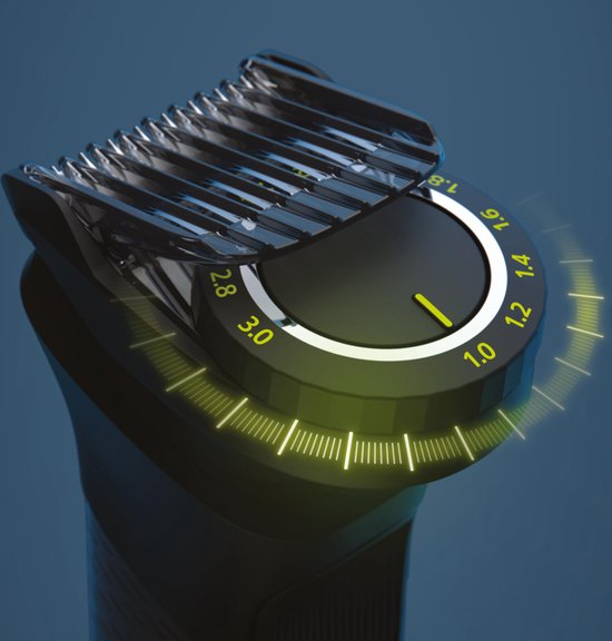 Philips All-in-One Series 9000 MG9540/15 - 13-in-1 - Multigroom - Baardtrimmer - Voor baard lichaam en haar - met OneBlade - Donkergrijs
