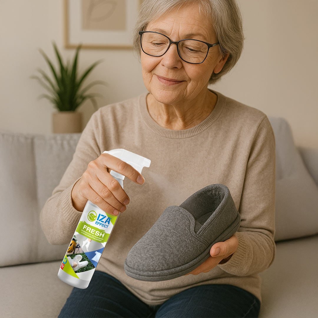 IZA Effect Fresh Textielspray - Neutraliseert Geuren - Vermindert Bacteriën - Voor Kleding en Schoenen - 450 ml