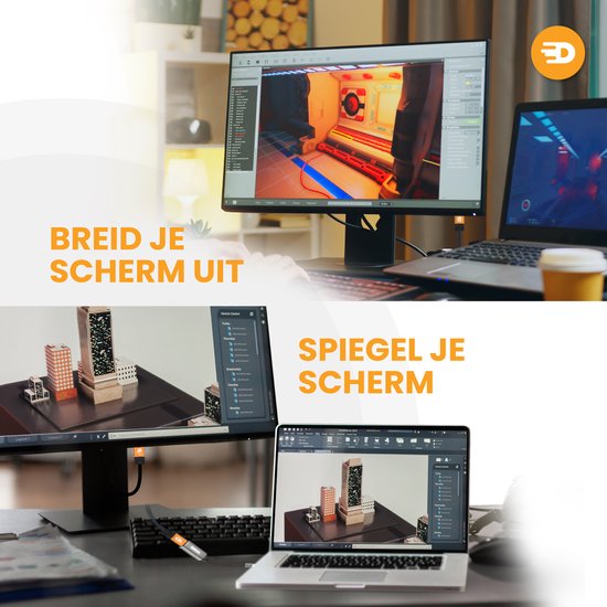 Drivv. USB C naar HDMI Adapter - Ondersteunt 4K 30Hz - Converter - Type C naar HDMI - Thunderbolt 3 - Grijs