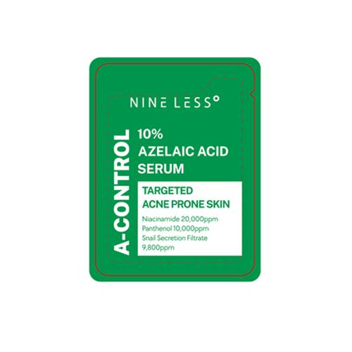 Nine Less A-Control 10% Azelaic Acid Serum – Intensieve Verzorging voor Onzuivere & Acnegevoelige Huid (2ml Sample)