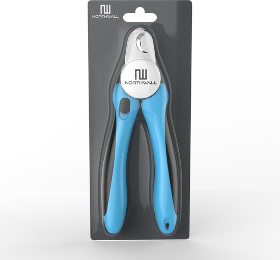 Professionele Nagelknipper Hond en Kat - Nageltang Met Veiligheidsstop en Nagelvijl - Blauw