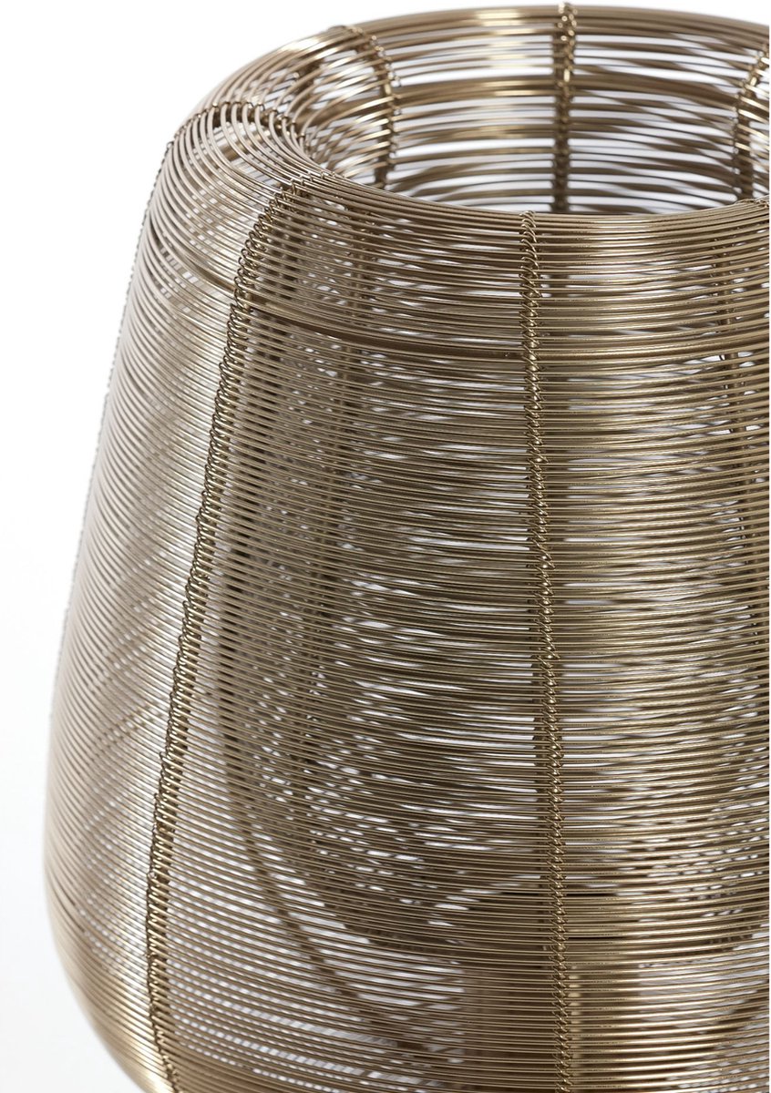 Light & Living Tafellamp Aboso - Goud - Ø24cm - Modern