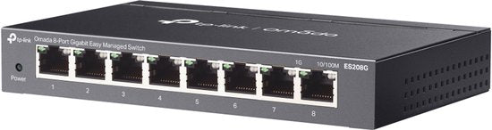 TP-Link Omada ES208G netwerk-switch Managed L2 Gigabit Ethernet (10/100/1000) Zwart