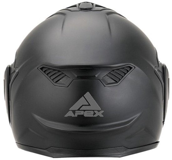 APEX MI200 Solid Mat Zwart Systeemhelm - Maat XL - Helm