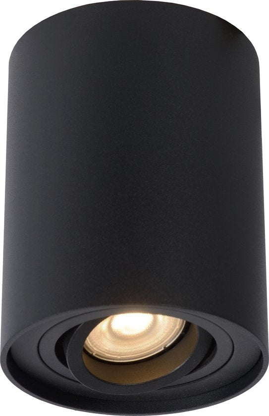 Lucide TUBE 1 Plafondspot - Ø 9,6 cm - GU10 - Zwart