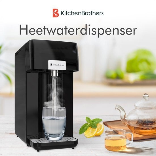 KitchenBrothers Heetwaterdispenser - 100℃ - 250 ml - 2.5L - Zwart