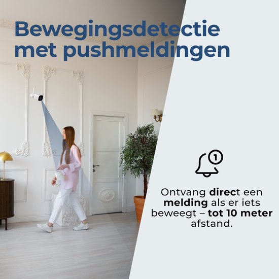 Denver Beveiligingscamera Buiten en Binnen - met Nachtzicht - Met WiFi & App - Full HD - Bewegingsdetectie - IOC241