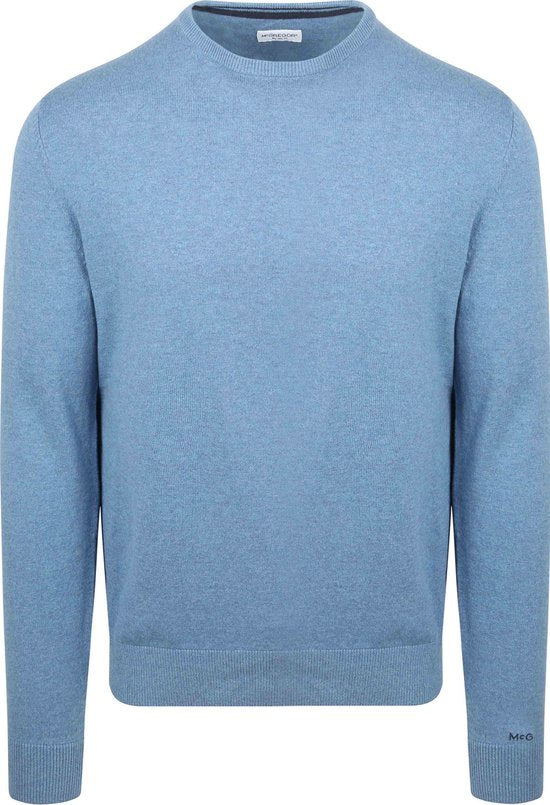 McGregor Trui Merino Blend Lichtblauw - Maat M - Heren - Pullovers