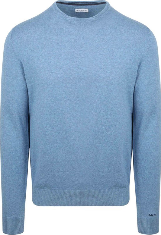 McGregor Trui Merino Blend Lichtblauw - Maat M - Heren - Pullovers