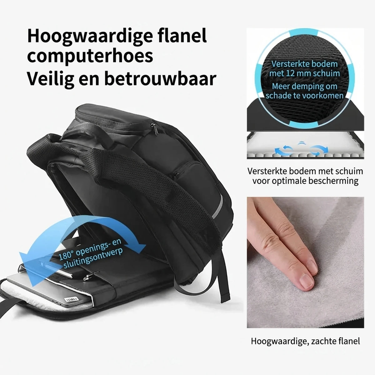 Ochama TANK Sportrugzak 35 Liter - Ruime Rugzak voor Sportschool en Reizen - Zwart