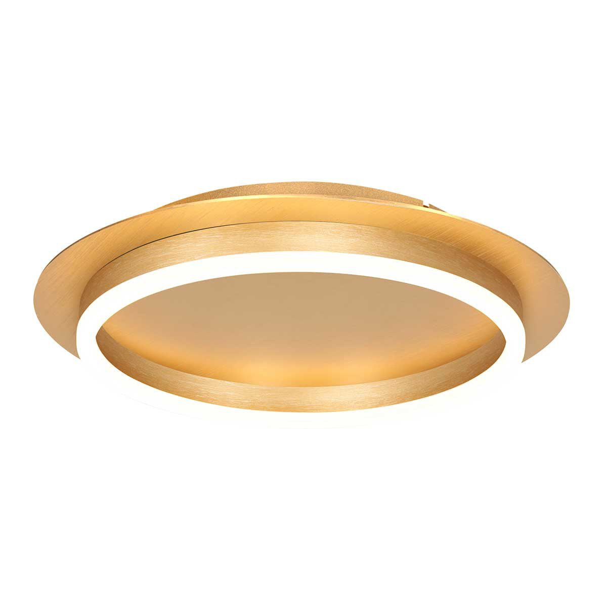 Plafonnieres Ringlux 3655GO gouden plafondlamp Ø32cm met geïntegreerde LED verlichting van Steinhauer
