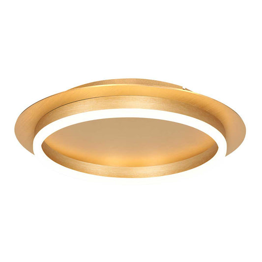 Plafonnieres Ringlux 3655GO gouden plafondlamp Ø32cm met geïntegreerde LED verlichting van Steinhauer