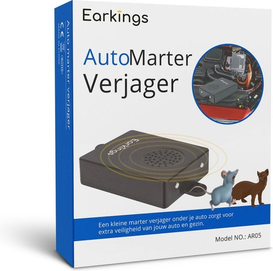 Marterverjager Muizenverjager - Ultrasone Marterverjager Auto op Accu - Pest Reject Ratten verjager - Ongedierte verjager Earkings