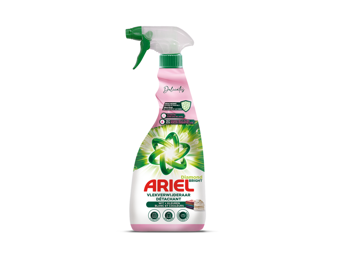 Ariel Delicate & Wool Vlekkenverwijderaar Spray – 8 x 750 ml – Voor Wol, Zijde en Gekleurde Kleding