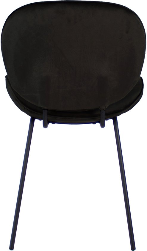 Kick Eetkamerstoel - Max. 150 kg - Hoog Comfort - 52 x 42 x 80 cm - Zwart