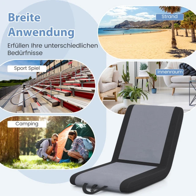 Coast Rugleuning - verstelbare - Oxford stof - Grijs/Zwart - Max.150 kg - 46x40x49 cm