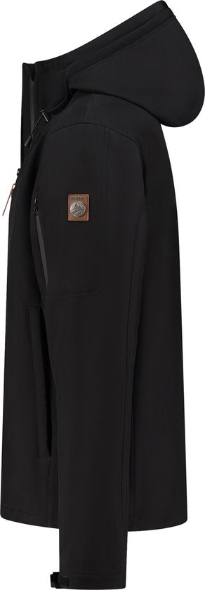 Travelin' Jack Sverre Men - Softshell Herenjas - Fleece voering - Maat L - Zwart