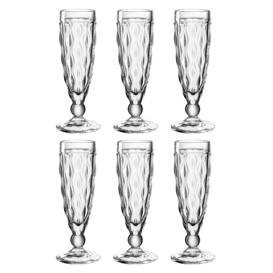 BRINDISI Champagneglazen – Set van 6 | 140 ml Luxe & Elegant Glaswerk
