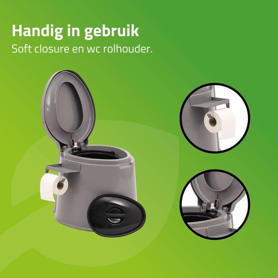 Bo-Camp - Draagbaar toilet - 7 Liter