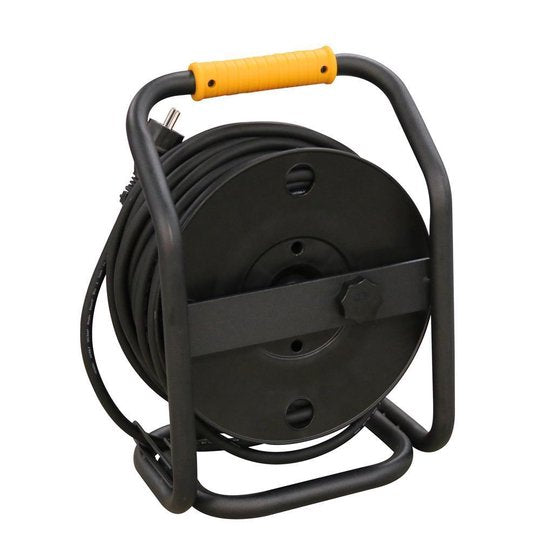 Relectric Pro Kabelhaspel – 40m – 4 stopcontacten – Met oprolknop - Randaarde - IP44 - RELEC493111