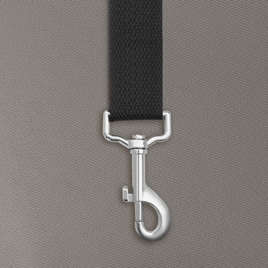 tectake® Hondenautostoel – Gestoffeerd met Veiligheidslijn & Zijvakken – 55 x 50 x 29 cm – Grijs