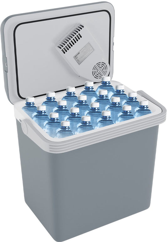 Auronic Elektrische Koelbox 25L - Koelen en Verwarmen - Auto en Camping - 44 x 32 x 44,7 cm - Grijs
