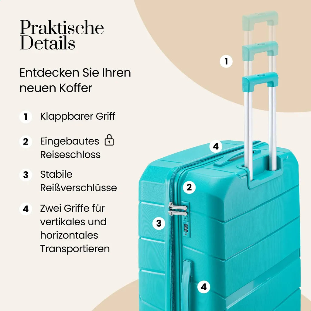 Skycases Reiskoffer - Urban Adventurer - 110L - 49 x 30 x 75 cm - Groen