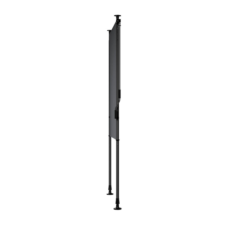 Juskys Verticaal Balkonscherm 100x310 cm Grijs – Waterafstotende en in hoogte verstelbare zon- en privacybescherming