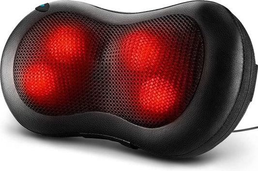 Auronic Shiatsu Massage kussen - Elektrisch Nek en Rug Massage Apparaat - Infrarood Warmte Functie - Nekmassage - Zwart