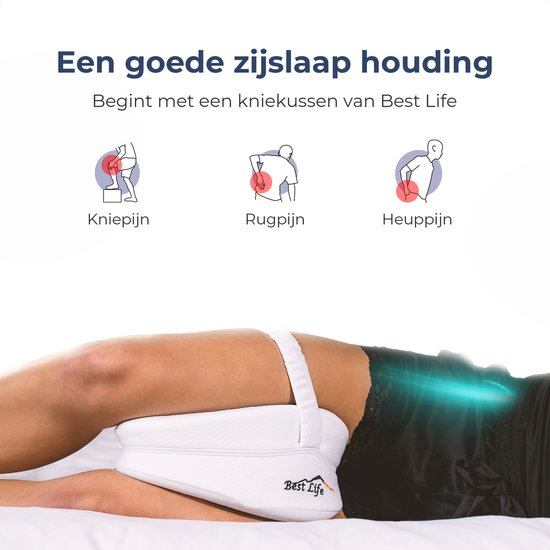Best Life Kniekussen voor in bed Zijslapers - Beenkussen Orthopedisch