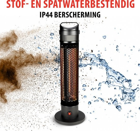 alpina Heater Terrasverwarmer - Infrarood Verwarming - IP44 Spatwaterdicht - 800W