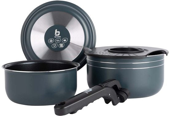 Bo-Camp - Pannenset - Trekking - 5-Delig - Aluminium