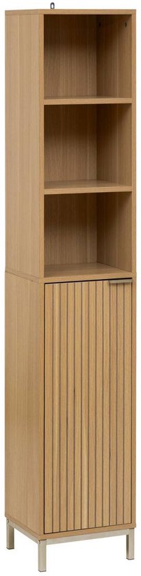 TASSO houten opbergkast met 1 deur en groeven