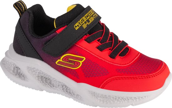 Skechers Meteor-Lights - Krendox 401495N-RDBK, voor een jongen, Rood, Sneakers,Sportschoenen, maat: 25