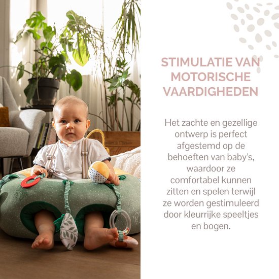 Sophie de giraf Baby Seat & Play - Babystoel met activiteiten - Baby speelgoed - Kraamcadeau - Babyshower cadeau - Vanaf 3 maanden - 27 x 55 x 50 cm