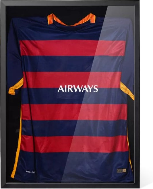 Avalo 3D lijst met glas voor voetbalshirt 60x80 cm zwart
