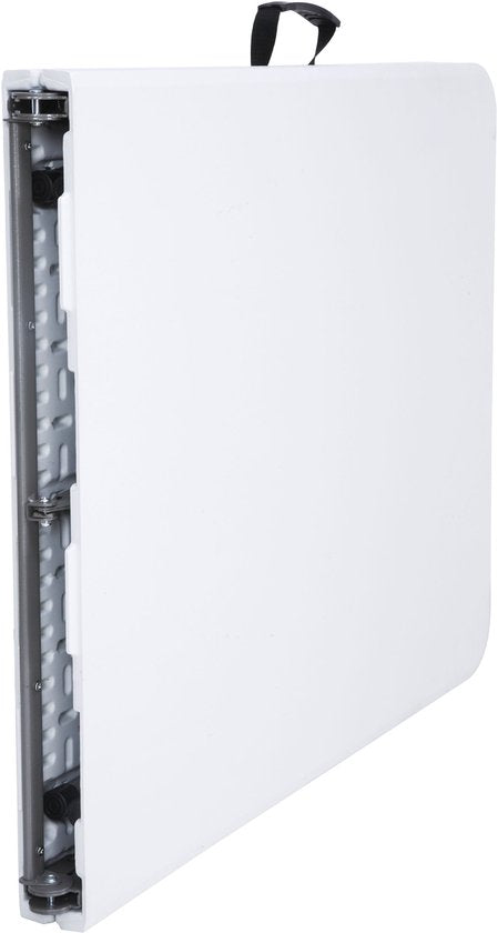 AXI Elba Biertafel opklapbaar – Wit – 180 x 74 x 75 cm – Inklapbaar – Met Handgrepen – Perfect om mee te nemen - Stalen Frame & HDPE Kunststof – Draagbaar & Ruimtebesparend – Tot 150 kg