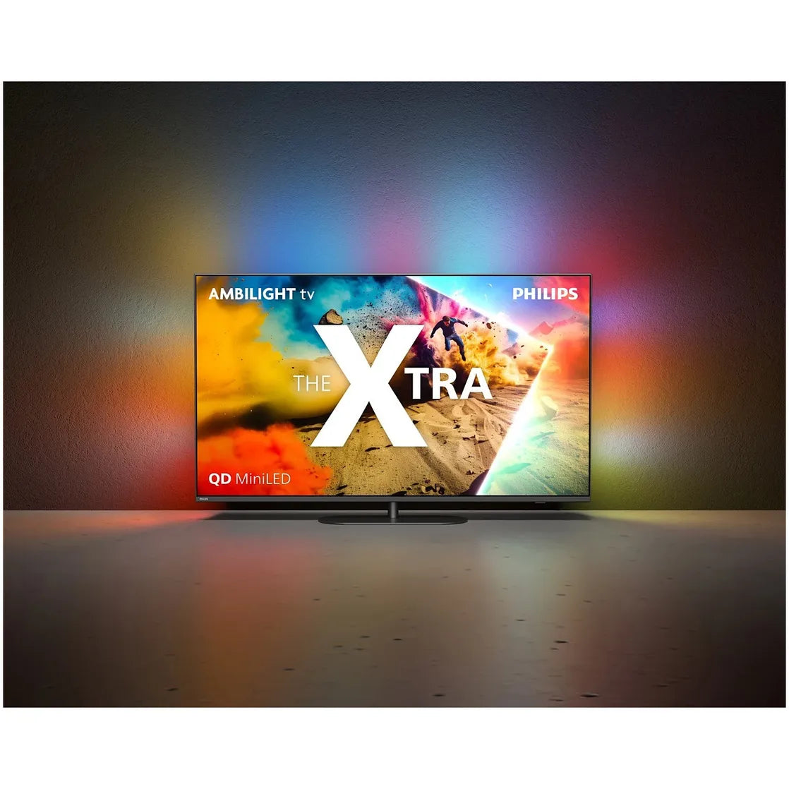 Philips The Xtra 65" 4K MiniLED TV - Quantum Dot - 144 Hz VRR - Ambilight XL - 60 W 4.1 Audio - Zwart