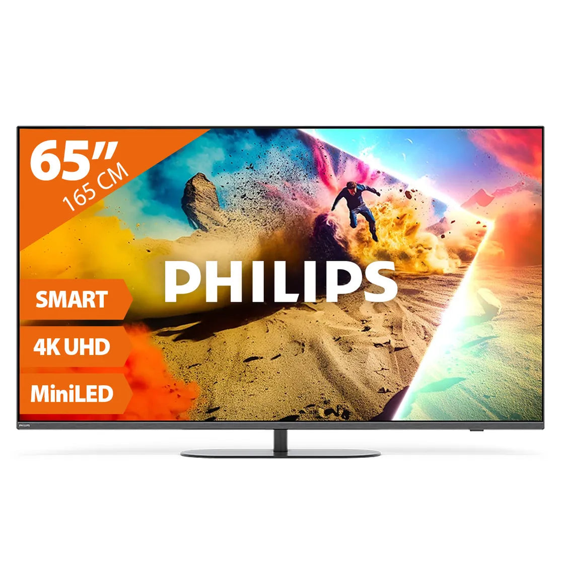 Philips The Xtra 65" 4K MiniLED TV - Quantum Dot - 144 Hz VRR - Ambilight XL - 60 W 4.1 Audio - Zwart