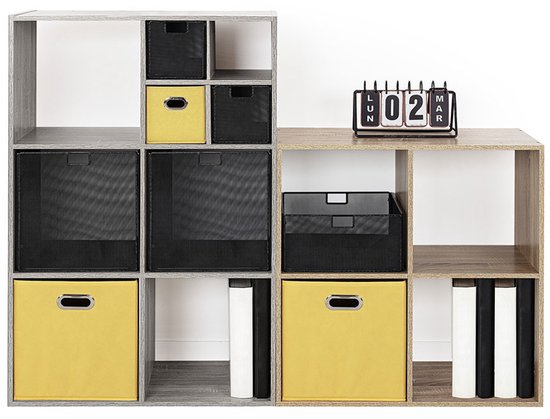 5Five Opbergmand linnen beige - 15 x 31 x 15 cm (S) - Opvouwbaar