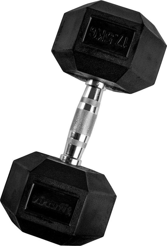 VirtuFit Hexa Dumbbell Pro - 17,5 kg - Hexagon Dumbbell - Krachttraining - Per Stuk