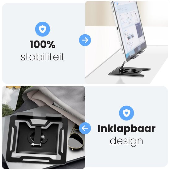 Luft Tablethouder - Tot 13 inch - Tabletstandaard - iPad houder - Samsung tablet - Statief