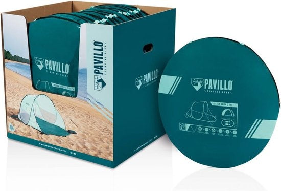 Bestway Pop-up Strandtent - Pavillo - 200x120x90 - Groen - UPF 80 Zonbescherming - 2 Personen